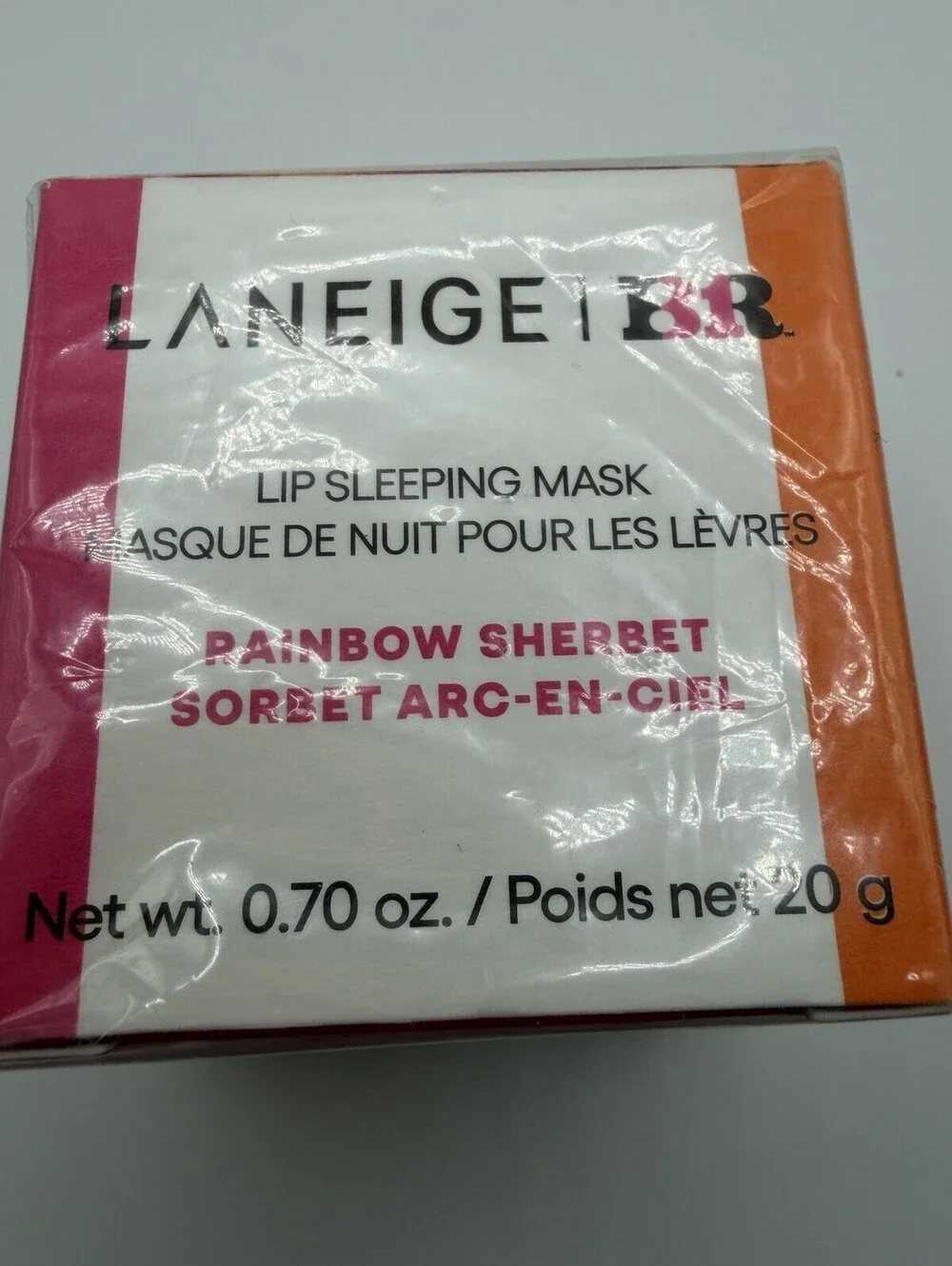 LANEIGE x Baskin Robbins Lip Sleeping Mask Rainbow Sherbet 20g Sealed Limited